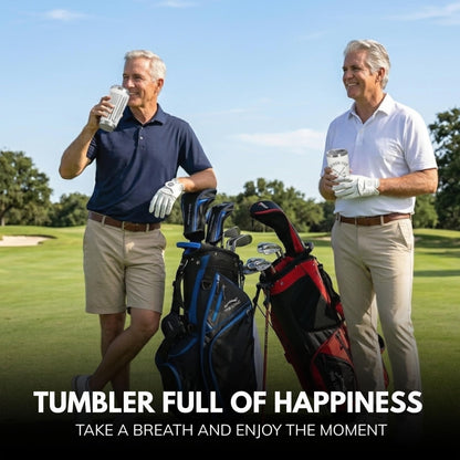 Golf Birthday Gifts for Men - Seven-Tee and Still on Par 70th Birthday Tumbler, Gift for 70 Year Old Man, 70th Bday Golf Gifts, Father Day, Christmas Gift for 70 Year Old Man, Dad, Grandpa