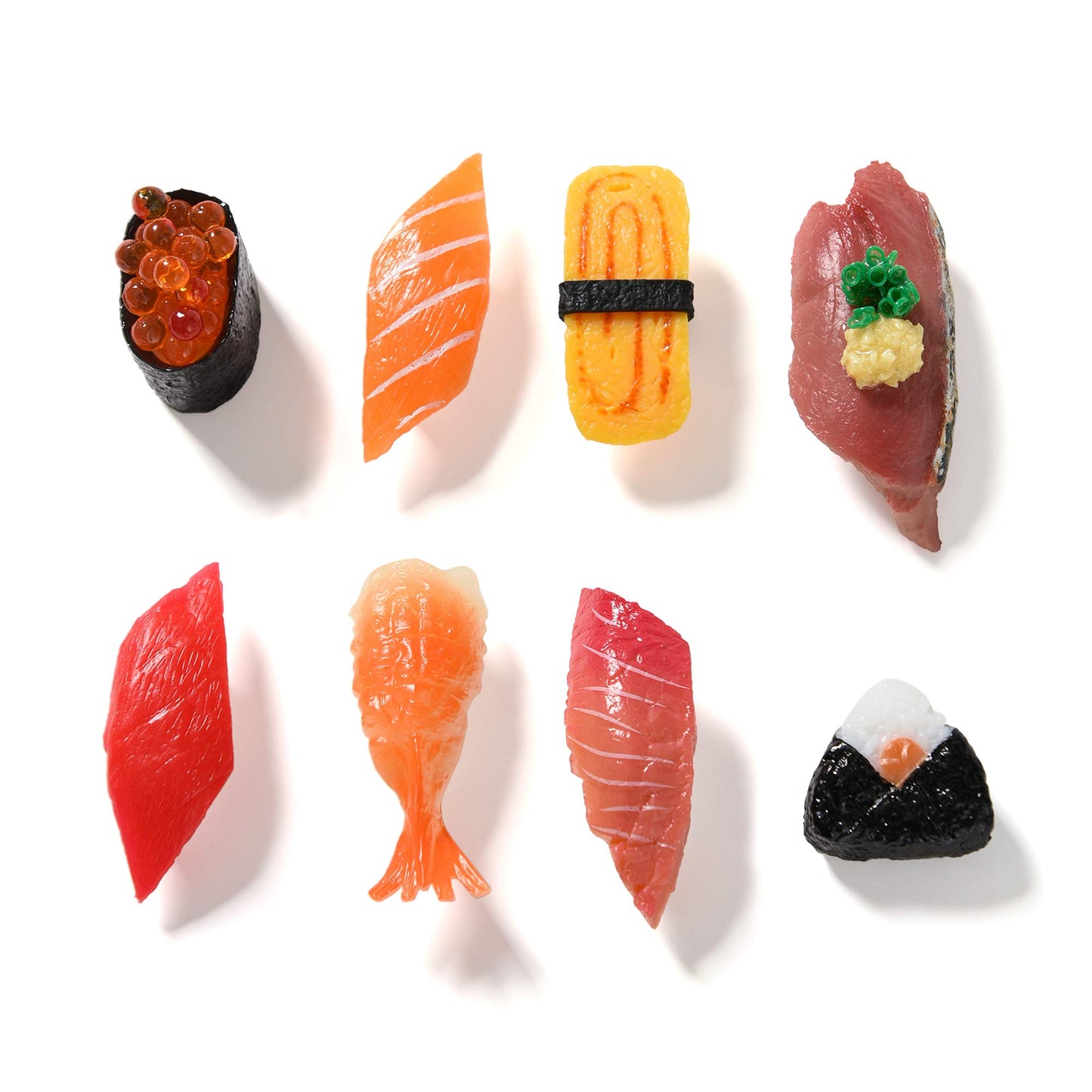 Cute Sushi Fridge Magnet Japenese Food Fun Magnets for Refrigerator Whiteboard, Fake Sushi Food Play Toys for Dollhouse Cake Kitchen Decoration Gifts(Sushi 1)