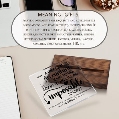 Accountant Gifts, Accountant Office Decor, Accountant Gifts for Women Men, Accountant Appreciation Thank You Gifts Accountant Gifts Tax Season Decorative Signs Plaques ABC80
