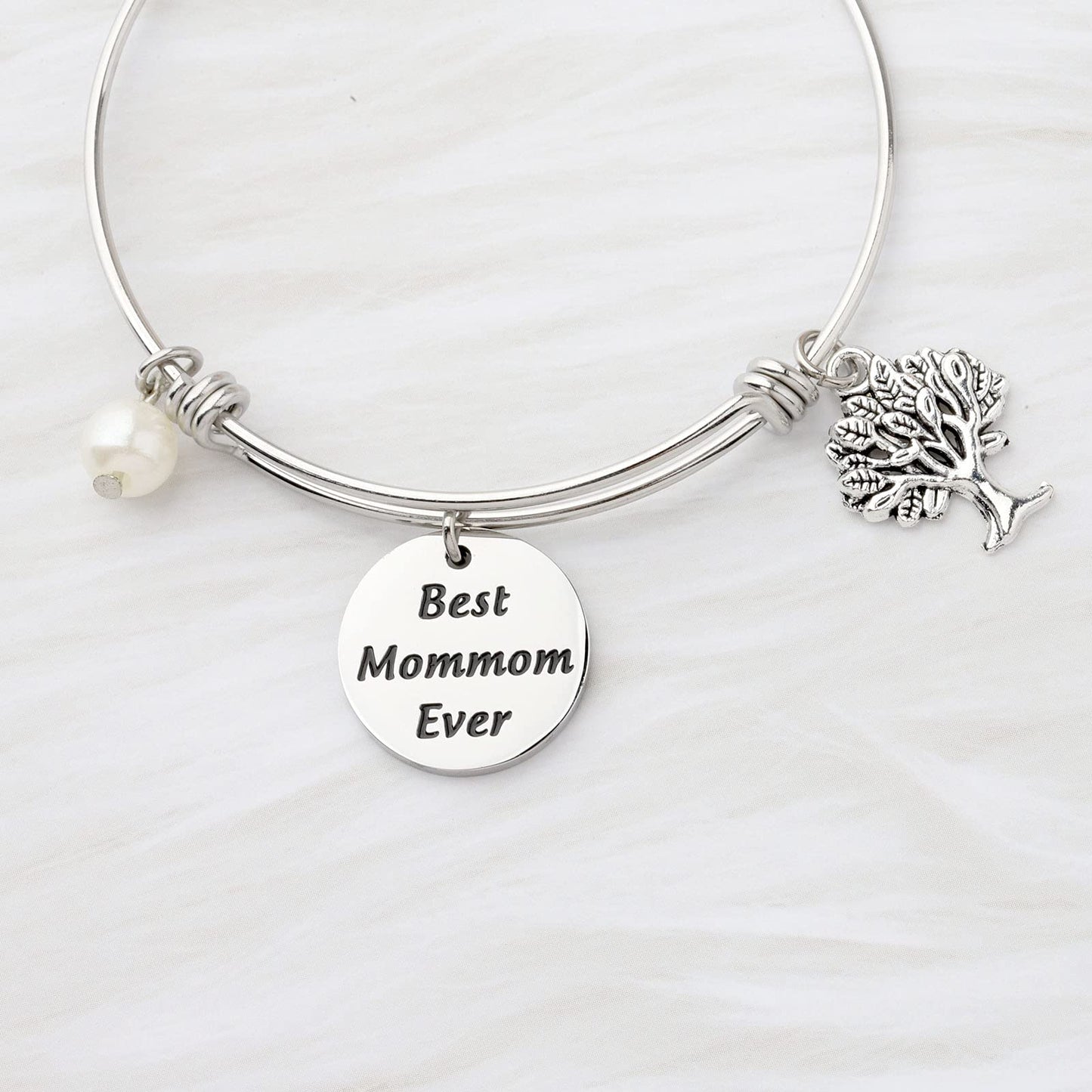 CENWA MomMom Birthday Gift Bracelet - MomMom Jewelry 'Best Mom Ever'
