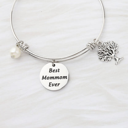 CENWA MomMom Birthday Gift Bracelet - MomMom Jewelry 'Best Mom Ever'