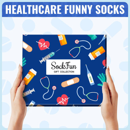 Gifts for Nurse Doctor EMT - Funny Nurse Doctor Paramedic Vet Tech Cancer Gift Socks