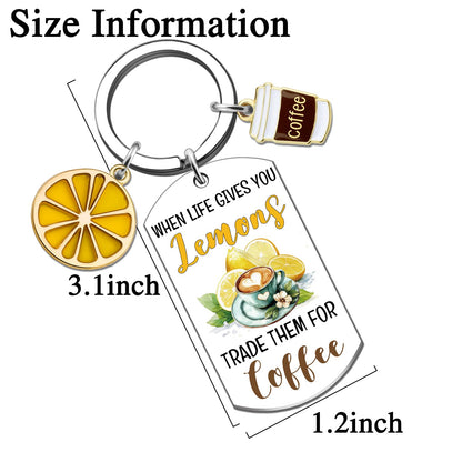Lemon Gifts for Women Funny Lemon Accessories Keychains Lemons Themed Gift for Womens Sister Mom Friend Coworker Birthday Anniversary Graduation Lemons Jewelry Keyring
