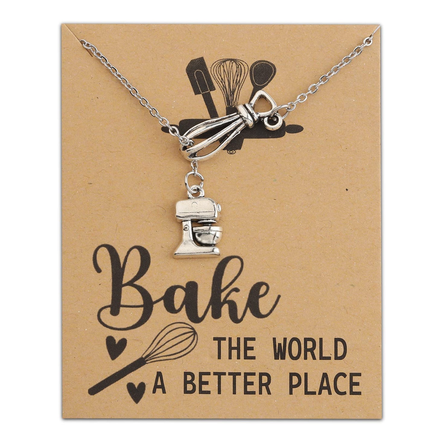 MAOFAED Baker Gift Pastry Baker Gift Bake The World A Better Place Bake Lover Gifts Bakeing Merchandise (bakeThe world card ne)