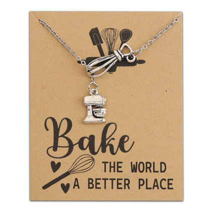 MAOFAED Baker Gift Pastry Baker Gift Bake The World A Better Place Bake Lover Gifts Bakeing Merchandise (bakeThe world card ne)