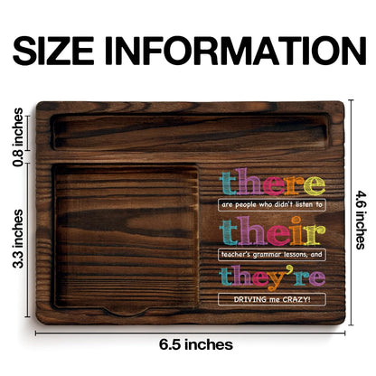 English Teacher Gifts for Women Men, Funny Gifts for English Teacher Grammar Teachers Sticky Note Holder Classroom Office Decor