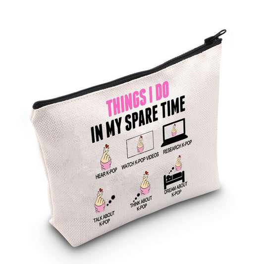 MEIKIUP Funny K-pop Lover Gift K-pop Merchandise Korean Drama Fan Gift K-Drama Women Makeup Bag