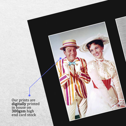 HWC Trading Julie Andrews & Dick Van Dyke Mary Poppins Gifts Printed Signed Autograph Picture for Movie Memorabilia Fans - US Letter Size