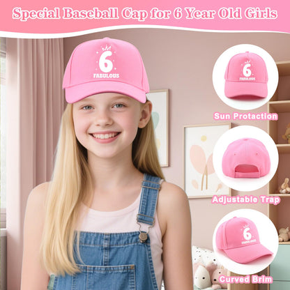 6th Birthday Gifts for Girls, 6 Year Old Girl Birthday Gift, Gifts for 6 Year Old Girl Trendy 2026 Water Bottle,Cap, Bag, 6 Birthday Gifts Ideal for Daughter Sister Niece, Things for 6yr Old Kids