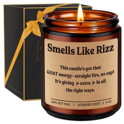 Miracu Rizz Candle, Teen Girl, Teen Boy Gifts, Funny Birthday Gifts for Teenage Boys Girls, Mothers Day Present Idea for Gen Z, Teens 16-18, 13, High Middle School Teenager Brother Son Nephew Niece