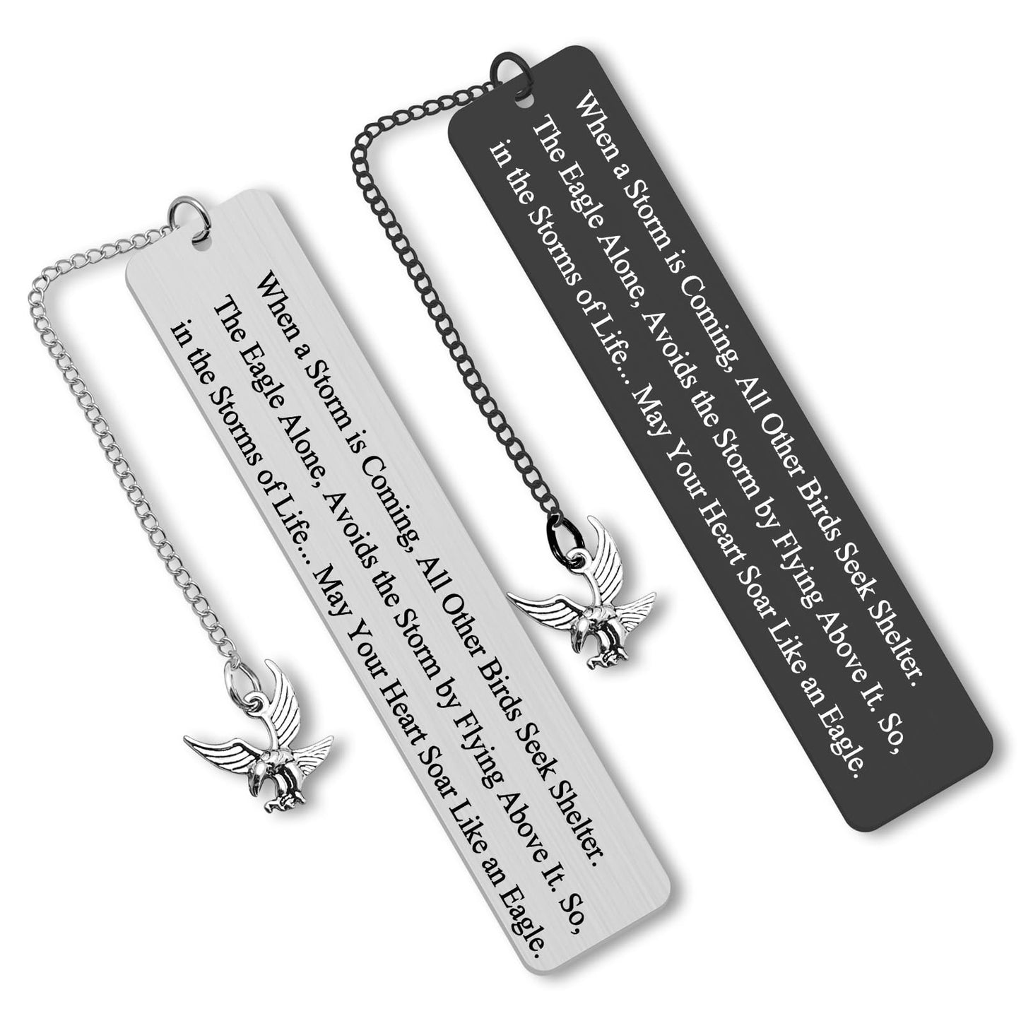 2Pcs Inspirational Bookmarks Eagle Gifts for Women Men Gifts for Eagle Scouts Reading Lovers Scouts Leader Scout Ceremony Gift Scoutmaster Court of Honor Encouragement Gifts for Eagle Lovers Friends
