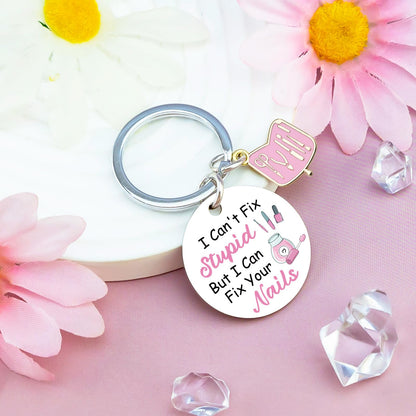 Nail Tech Gifts Manicurist Keychain Nail Tech Decor Gifts for Women Nails Techs Artist Salon Gift for Nails Technician Manicurist Birthday Christmas Gift Ideas