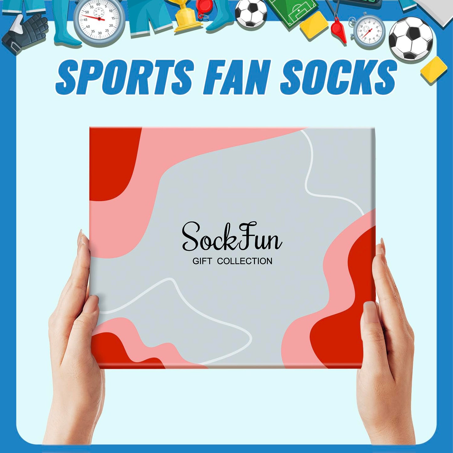 Men Women Sports Gifts - Baseball Basketball Soccer Gifts, Racing Golfing Socks