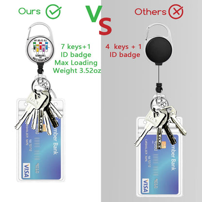 Phlebotomy Badge Reel Retractable Heavy Duty, Phlebotomist ID Holder Retractable Clip, Funny Nurse Badge Reel ID Card Holder Name Badge Clip My Job is All Rainbows and Butterflies Nurses Gifts