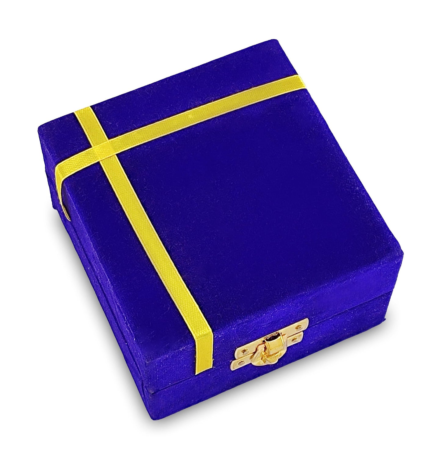 NOBILITY Gold Crystal Diya with Blue Velvet Gift Box Home Decoration Chrystal Piyali Dia Pooja Items Puja Gifts Handmade Oil Lamp Traditional Indian Dhanteras Deepawali Diwali Gift Items 6 Pcs
