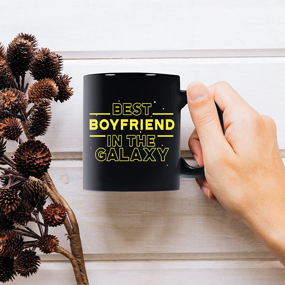 Fatbaby Best Boyfriend in the Galaxy Coffee Mug - Funny Valentine's Day Gift, 11 oz