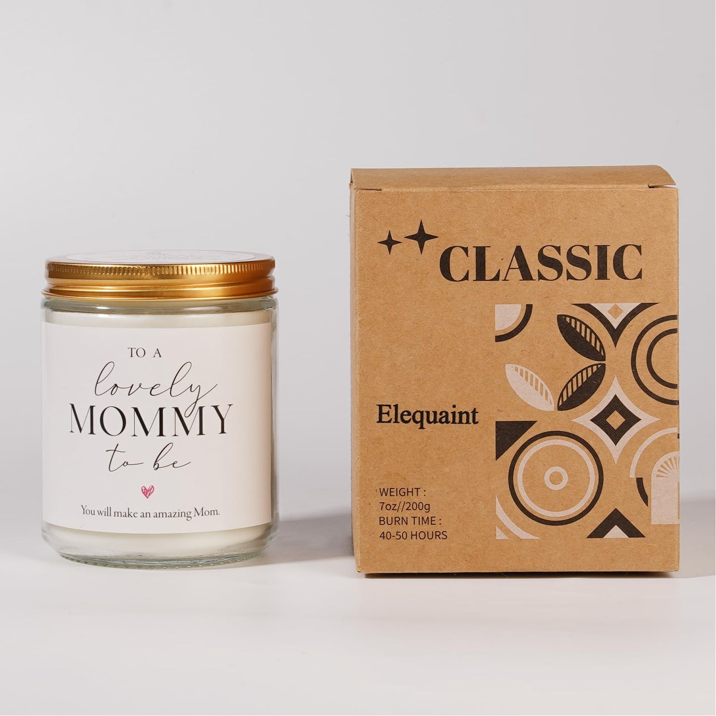 Mom to Be Mothers Day Gift, First Mothers Day Gifts for New Mom, Pregnancy Gifts for Expecting Moms - Lavender Scented Candle, Mommy to be Gift