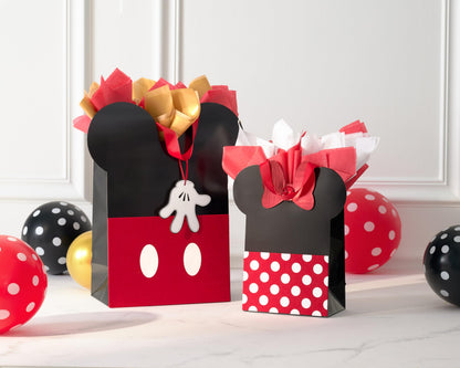 Papyrus 13" Large Disney Gift Bag (Mickey Mouse Ears) for Birthdays, Weddings, Anniversaries and All Occasions (1 Bag)