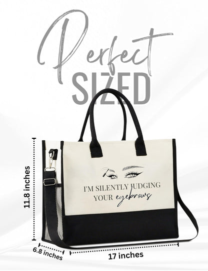 InnoBeta Esthetician Gifts for Women, Aesthetician Tote Bag with Top Zipper Closure and Shoulder Strap for Birthday, Christmas and Every Special Occasion