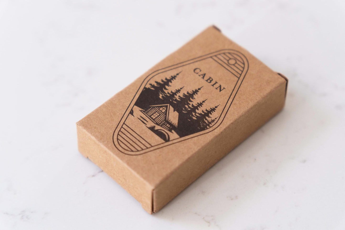 (2 Pack) Cabin Keychain – Double-Sided Laser Engraved – Real Wood – Rustic Cabin Gift