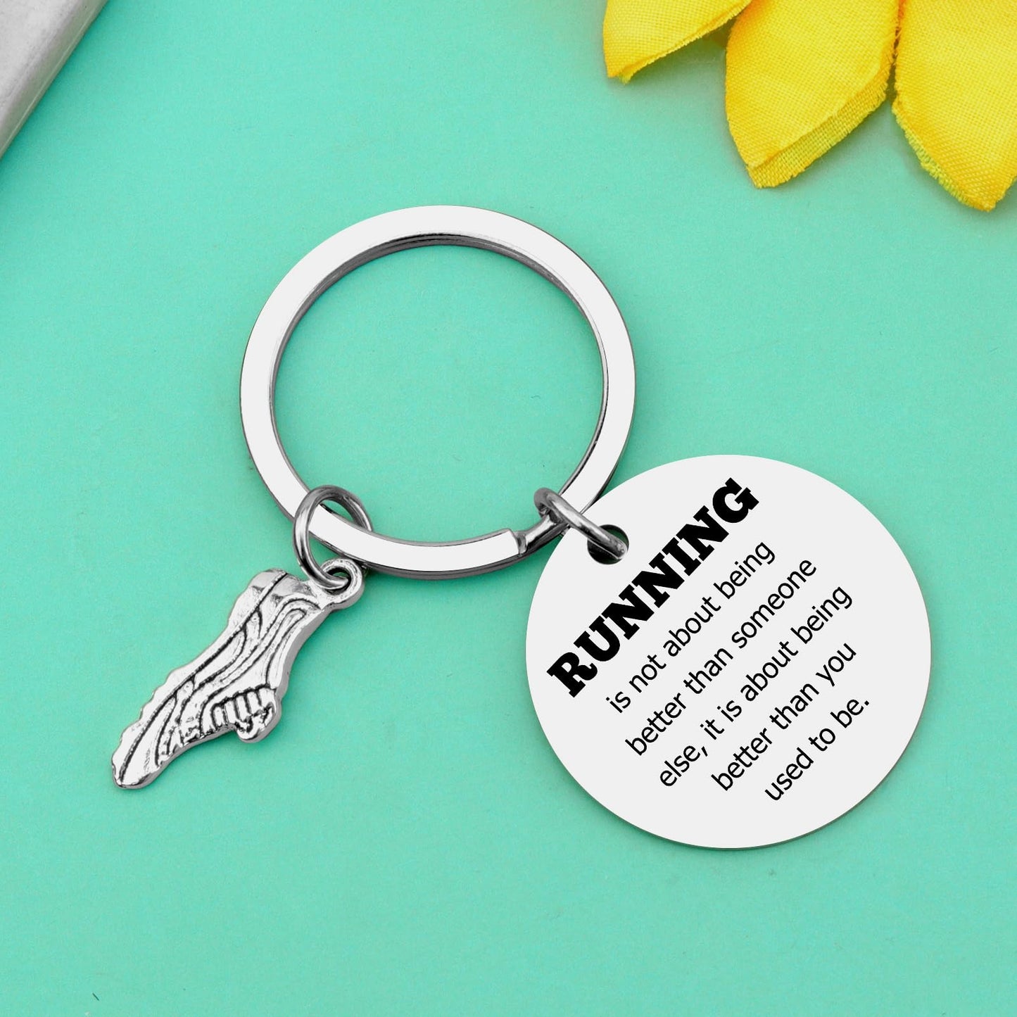 Running Gifts Running Gift for Women Men Keychain Gift for Runner Running Gift for Runners Women Running Gift Idea Running Lover Gifts Friend Sister Graduation Mothers Day Christmas Birthday Gift