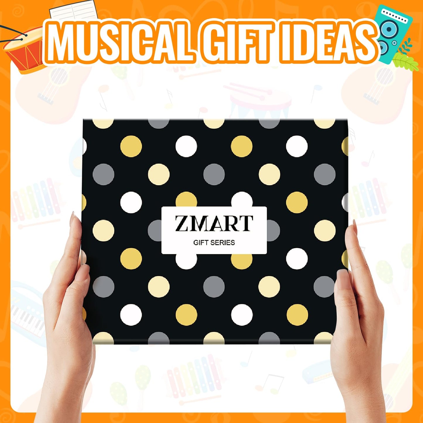 Zmart Music Gifts for Music Lover - Piano Guitar Saxophone Drum Socks for Player Musician