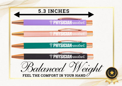InnoBeta Physician Assistant Gifts for Women, Ballpoint Pen Set of 4, Gifts for Women on National Physician Assistant Day, Birthday and Christmas