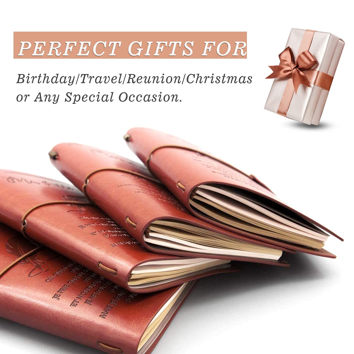 PRSTENLY Gifts for Son Leather Journal, to My Son Gifts 140 Page Refillable Journal Notebook, Birthday Christmas Gift for Sons from Mom Dad