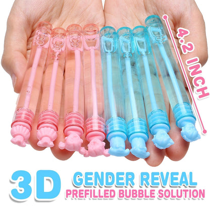Gender Reveal Decorations, Mini Bubble Wands Party Favors for New Parents, 32 Pack Kids Birthday Supplies, Pregnancy Gifts Box for Expecting Mom, Girl Boy Baby Shower, Pinata Goody Bag Stuffers Filler