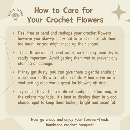 Graduation Gifts Sunflower Crochet Flowers Bouquet with Greeting Cards Handmade Knitted Artificial Flowers Home Decor