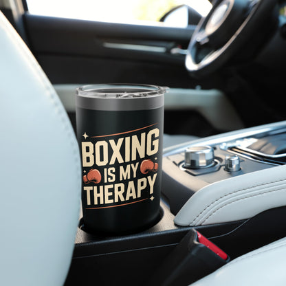 Boxing Boxing Is My Therapy Stainless Steel Insulated Tumbler