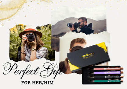 InnoBeta Photographer Gifts Ballpoint Pen Set of 4, Funny Photographer Gifts for Women/Men, Office Tools for Birthday, Christmas - Best Ever