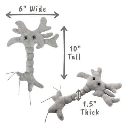 GIANT MICROBES Brain Cell Plush, Neuron Plush, Neuroscience Gift, Neurology, Science Plushies, Neuron Model Anatomy, Psychology Gifts, Psychology Graduation Gifts, Brain, TBI, Mental Health Awareness