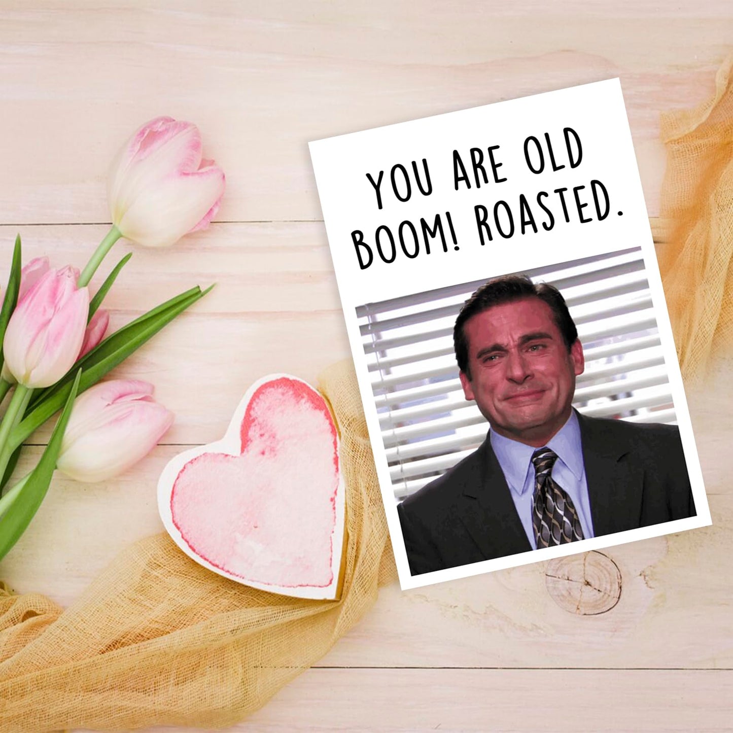 Funny Birthday Card for Her Him, The Office Birthday Gifts for Men Women, Michael Scott Card, Humor Bady Gifts for TV Show Fans
