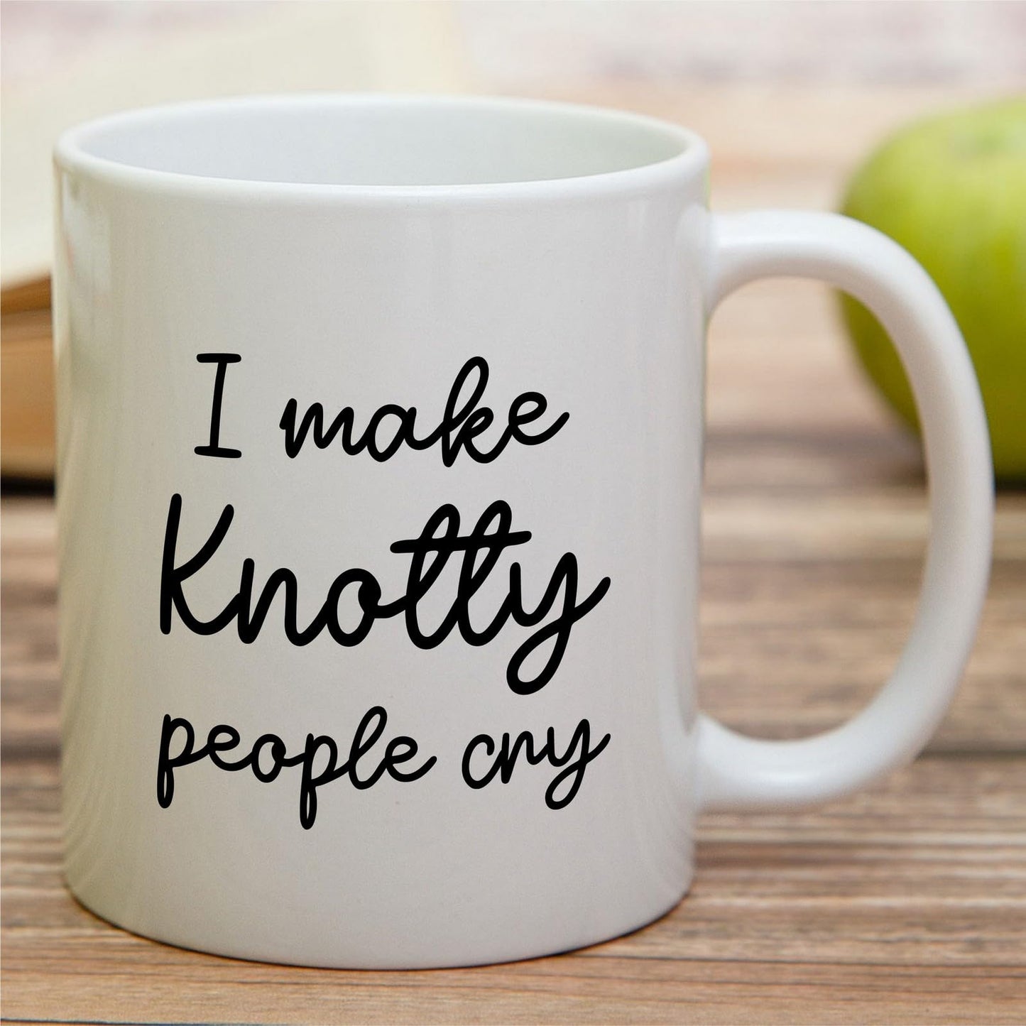 Retreez Funny Massage Therapist Mug - I Make Knotty People Cry Mug - 11 Oz Ceramic Coffee or Tea Cup - Hilarious Massage Therapy Appreciation, Birthday Gift for Masseuse, friends, coworkers, sister