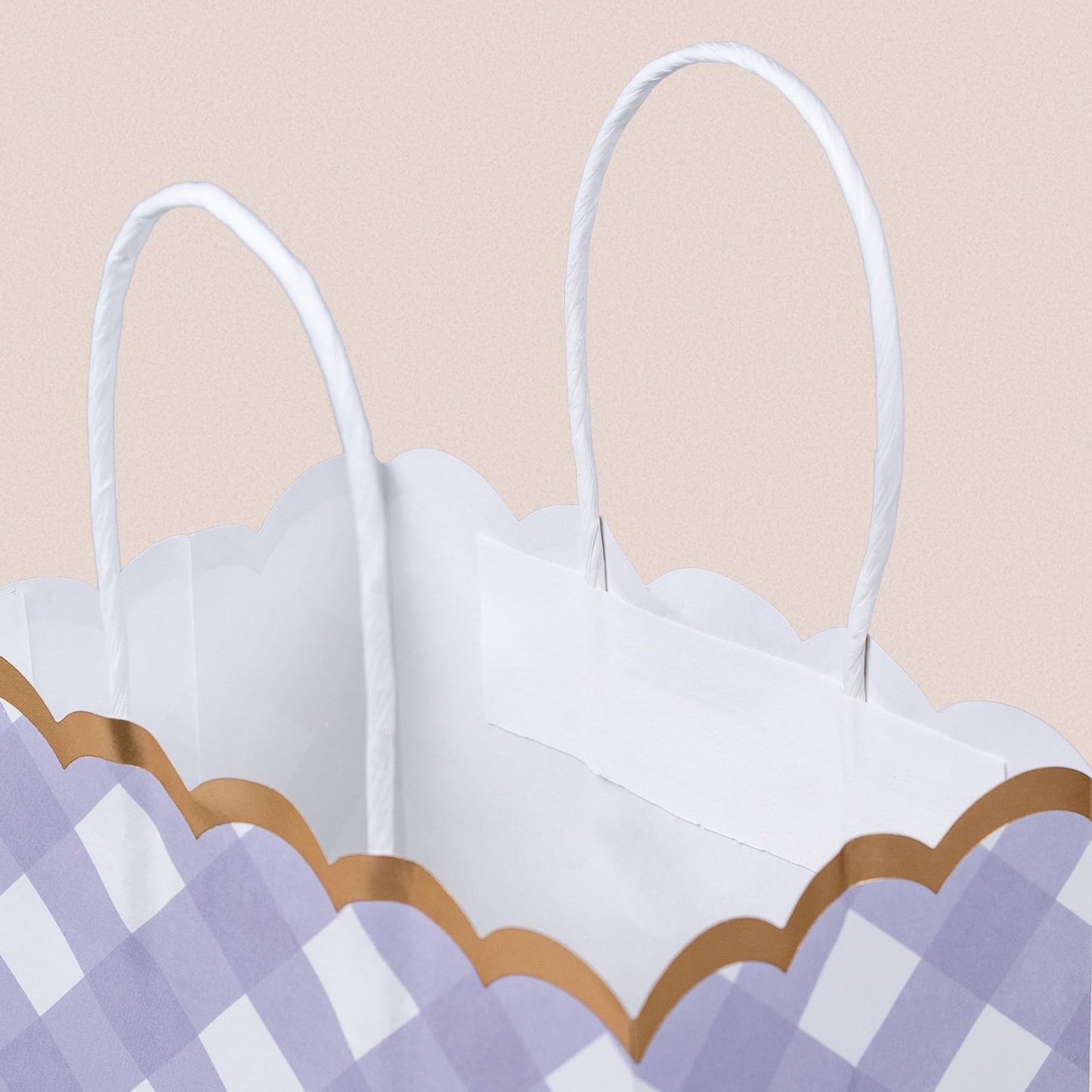 Small Gift Bags with Handles, 12-Pack Paper Party Favor Goodie Bags, 5.82 x 3.54 x 8.18 Inches, 6 Designs in Picnic Daydream, Ideal for Easter, Birthdays, Baby Showers, and Christmas Parties
