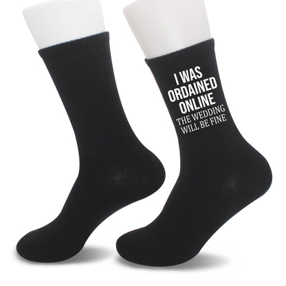 Wedding Funny Gifts for Wedding Officiants, Novelty Wedding Socks for Men & Women.