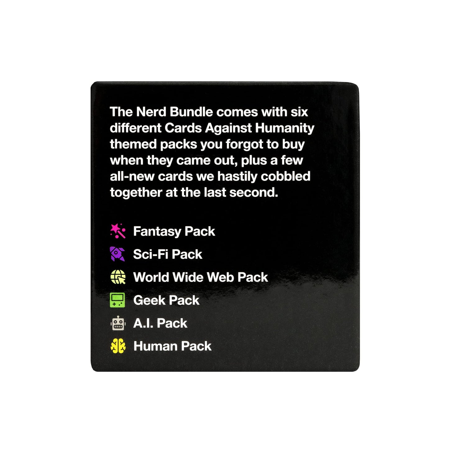Cards Against Humanity: Nerd Bundle • 6 Nerdy Themed Packs + 10 All-New Cards