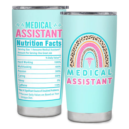 Medical Assistant Gifts for Women, MA Week Gift for Her, MA Appreciation Gifts, 20oz Stainless Steel Coffee Mug Tumbler, Medical Assistant Week Presents for Women