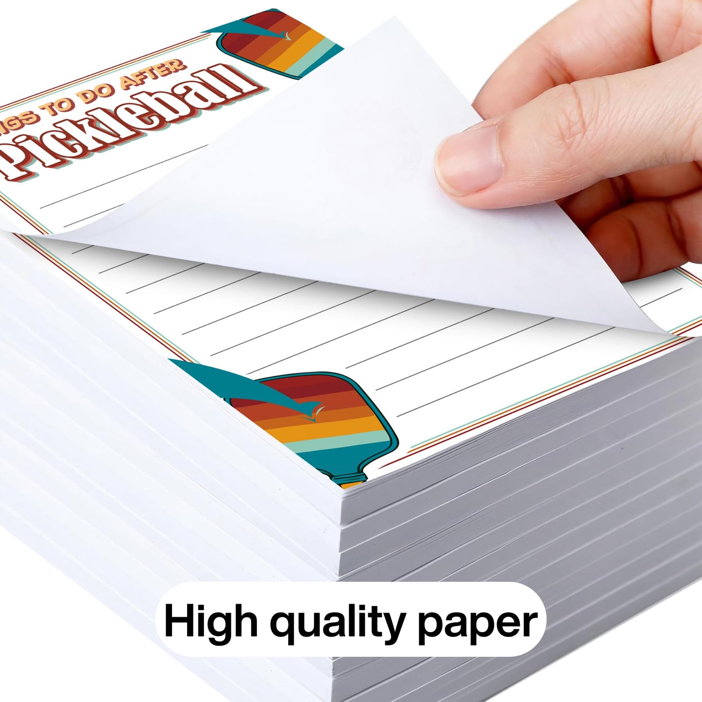3pcs Pickleball Notepads, 150 Pages - Funny Things to Do After Pickleball Memo Pads, Easy to Tear, Cute Office Supplies, Pickleball Gifts for Women, Novelty Notepads for Fans & Players (Pickleball)