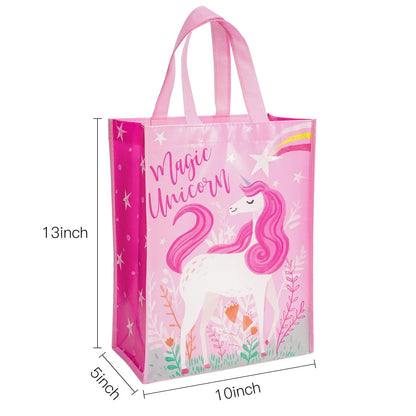 Loveinside Reusable Gift Bag, Medium Recycled Gift Bag for Girls, Birthday, Baby Shower, Party Favor, 10" x 5" x 13", 1 Pcs