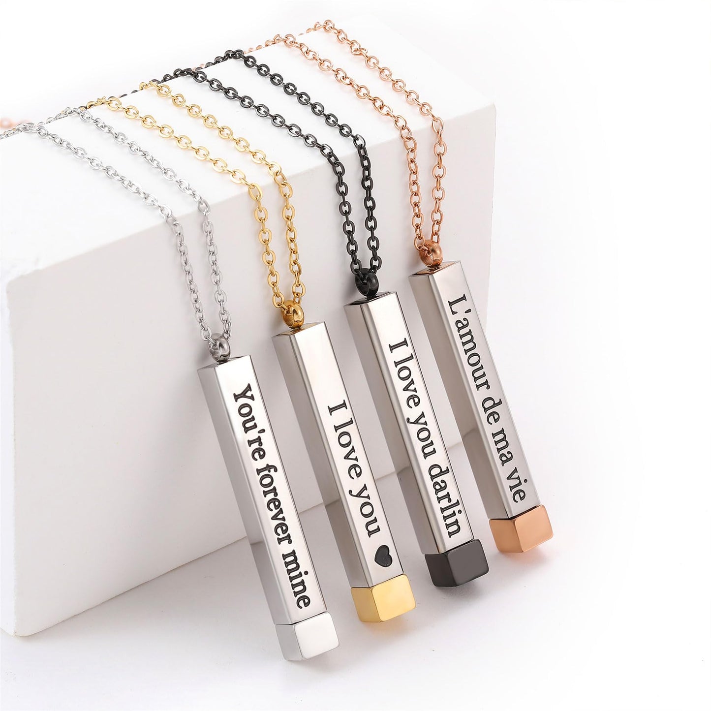 SKQIR Be Kind of a Badass Necklaces for Women with Hidden Message To Best Friends Sisters Funny Inspirational Gifts Vertical Bar Pendant Necklaces Jewelry Gag Gifts for Women
