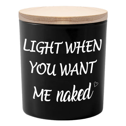 BFJLIFE Gifts for Him Men Funny Unique Anniversary Fathers Day Christmas Birthday Romantic Gag White Elephant Gifts for Boyfriend Husband Men Adults Stocking Stuffers Sandalwood Scented Soy Candle