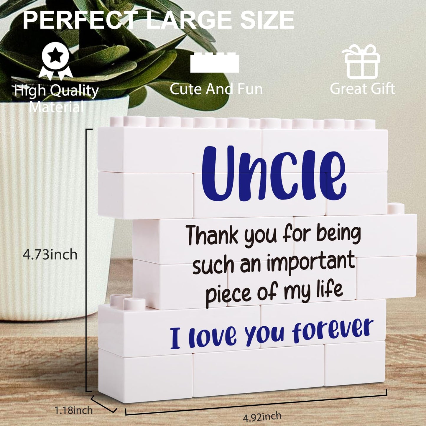 Gifts for Uncle from Niece Nephew, birthday Gifts for Uncle from Niece Nephew, gifts for Uncle Birthday from Niece Nephew, desktop decorative Sign