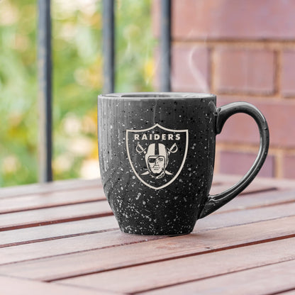 Rico Industries NFL unisex-adult NFL Football 16 oz Team Color Laser Engraved Speckled Ceramic Coffee Mug