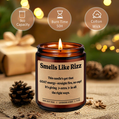 Miracu Rizz Candle, Teen Girl, Teen Boy Gifts, Funny Birthday Gifts for Teenage Boys Girls, Mothers Day Present Idea for Gen Z, Teens 16-18, 13, High Middle School Teenager Brother Son Nephew Niece
