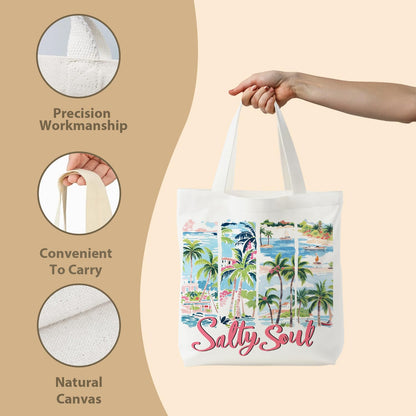 NATSUNO Canned Sardines Tote Bag,Fish Gifts for Women,Western Tote Bags for Women,Reusable Grocery Bags,Sardine Lover Gifts