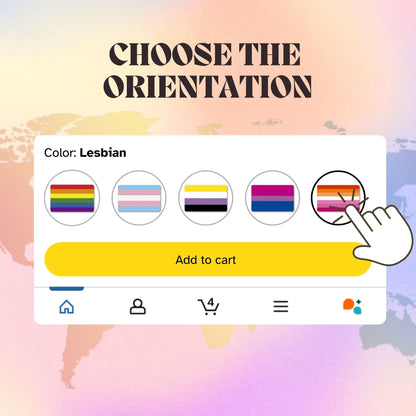 Lesbian Pride Membership Card, Write Your Own Name Identity ID Badge, LGBTQ+ Pride Accessories & Inclusivity Gift in Ready to Gift Packaging, Durable PVC Rainbow Card, Designed & Handmade
