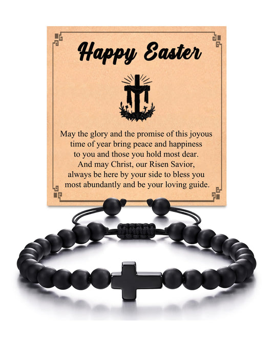 Tarsus Cross Bracelet for Men Teens, Cross Jewelry Christian Gifts for Easter, Christmas, Birthday, Valentines Day ...