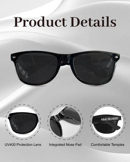Ring Security Wedding Sunglasses, Ring Bearer Proposal Gifts for Little Boy, Flower Girl Wedding Gift